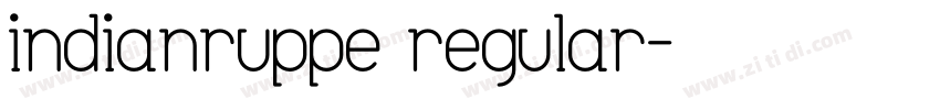 indianruppe regular字体转换